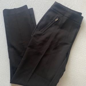 Black Slacks with Zipper Pockets
